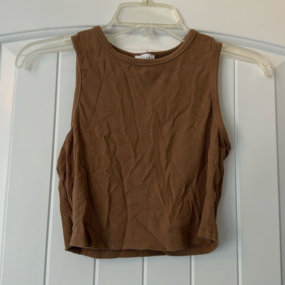 Brown Crop Top
